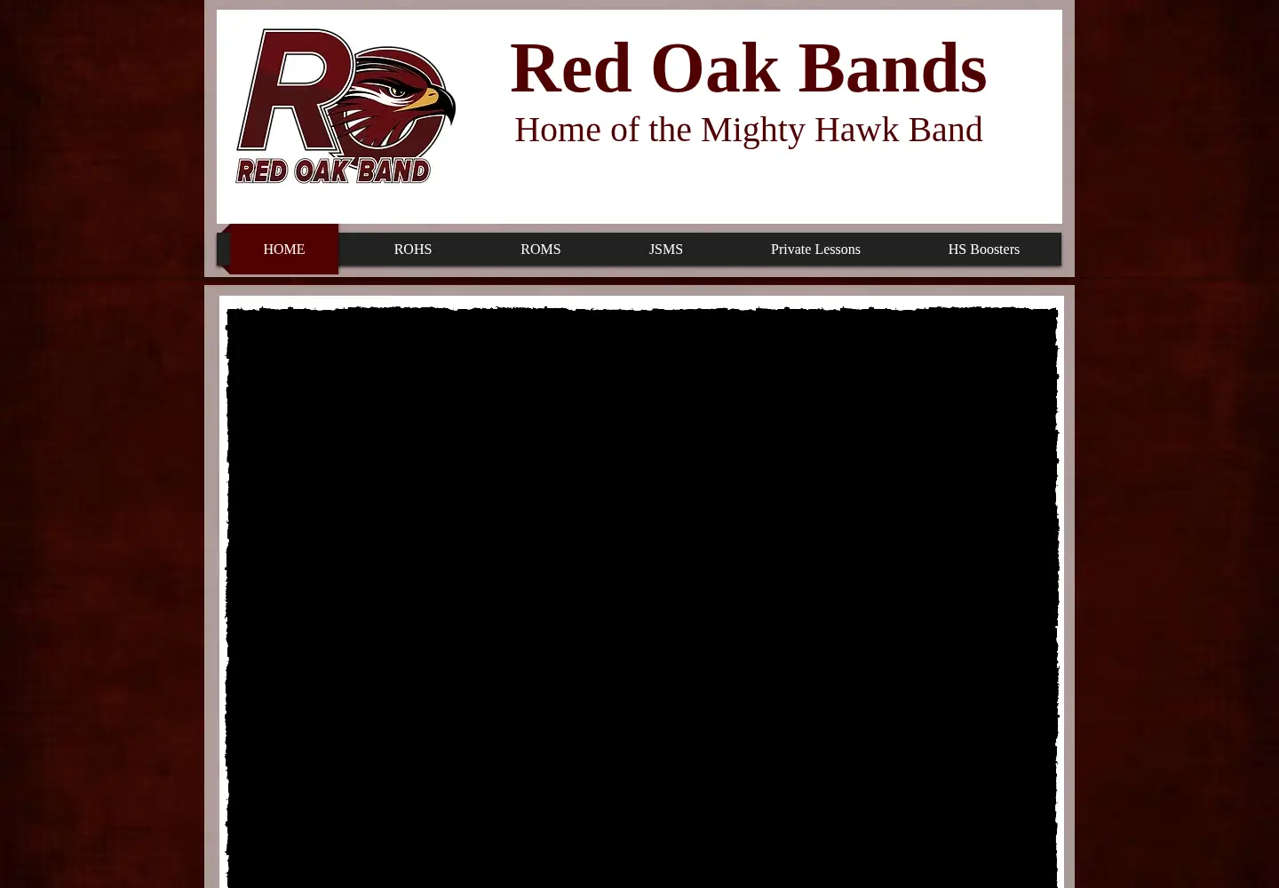 Screenshot of redoakband.com