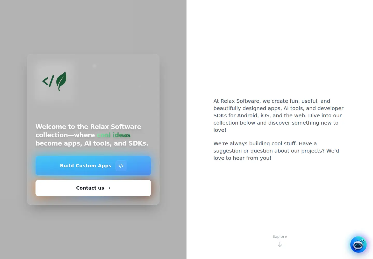 Screenshot of relaxsoftwareapps.com