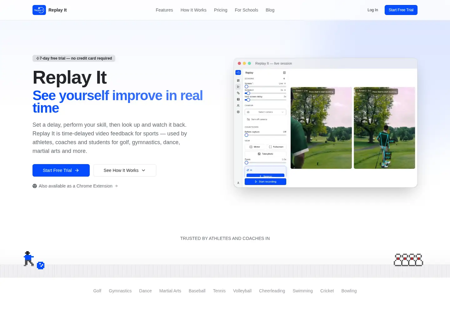 Screenshot of replayitapp.com