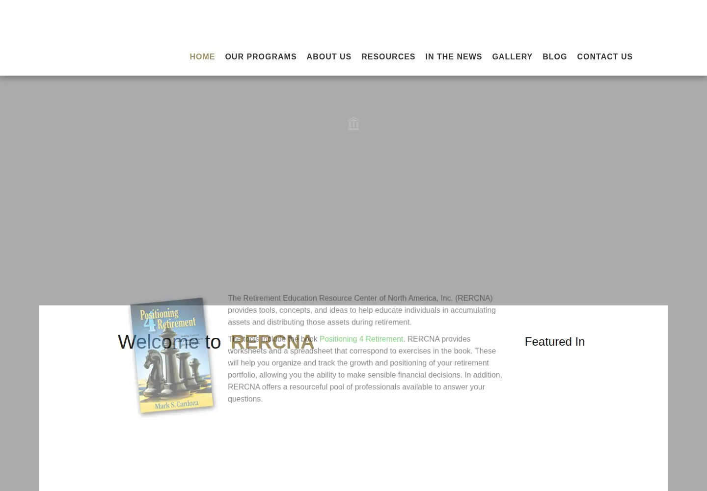 Screenshot of rercna.com