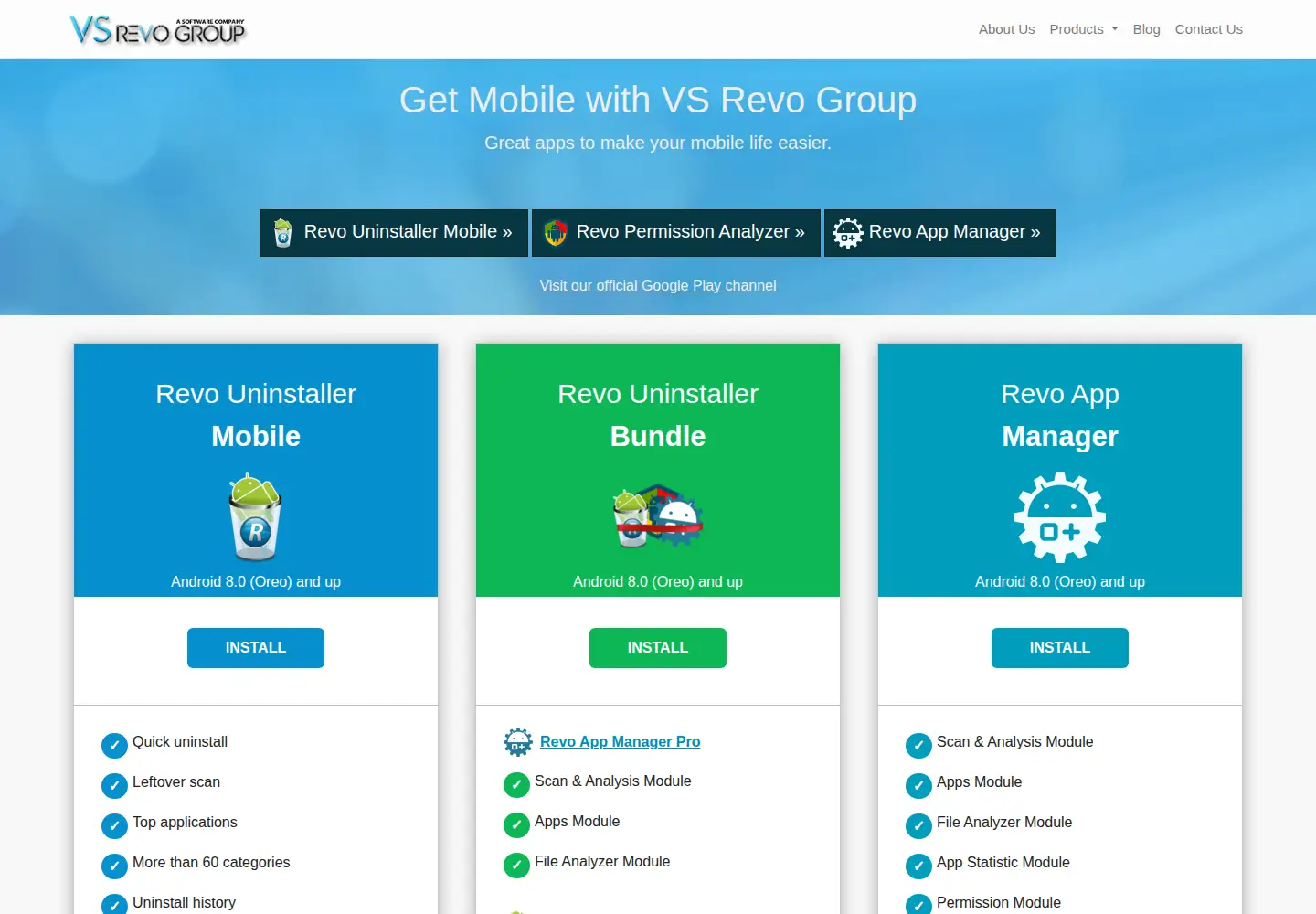 Captured homepage of revomobileapps.com in the current scan