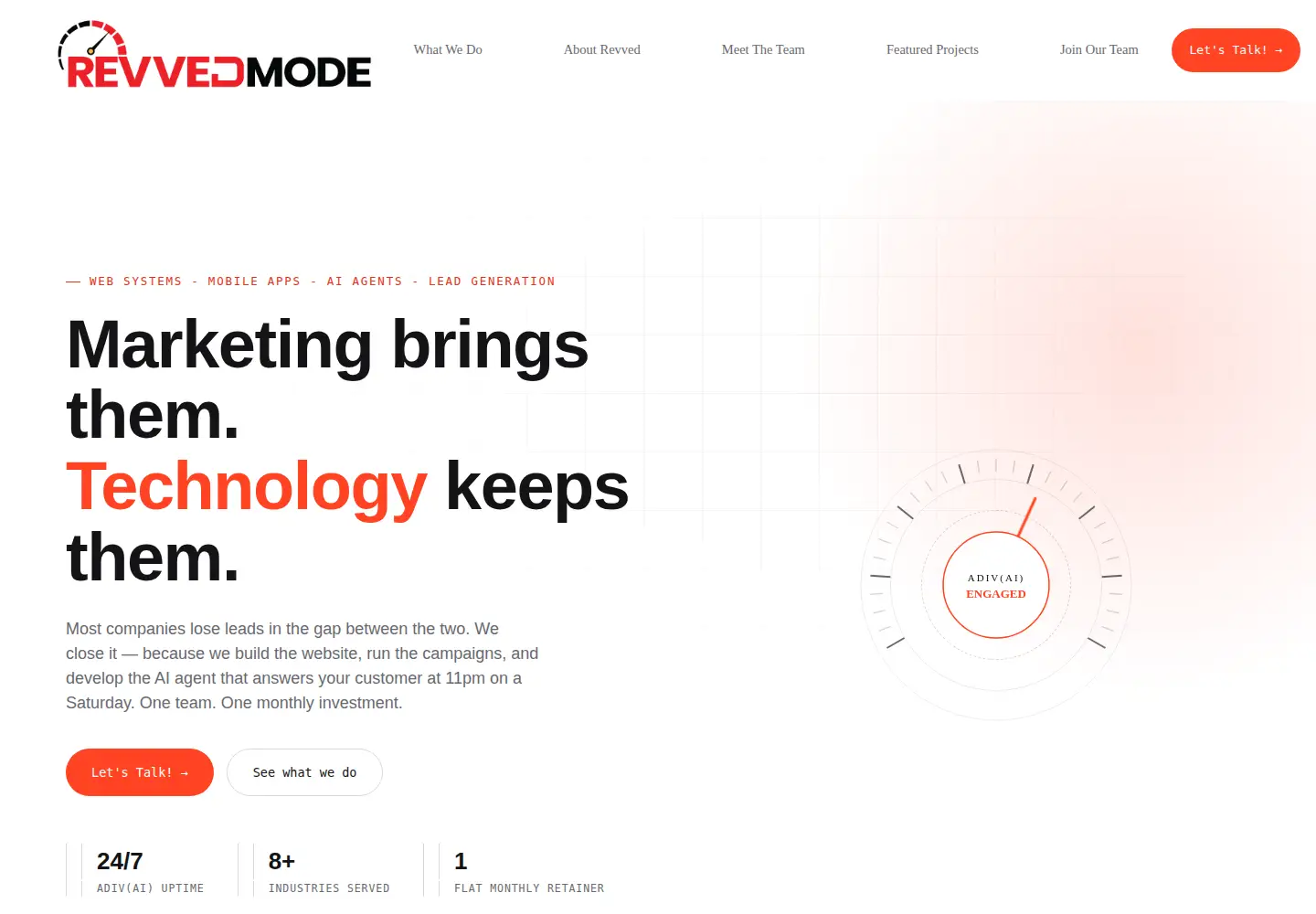 Captured homepage of revvedmode.com in the current scan