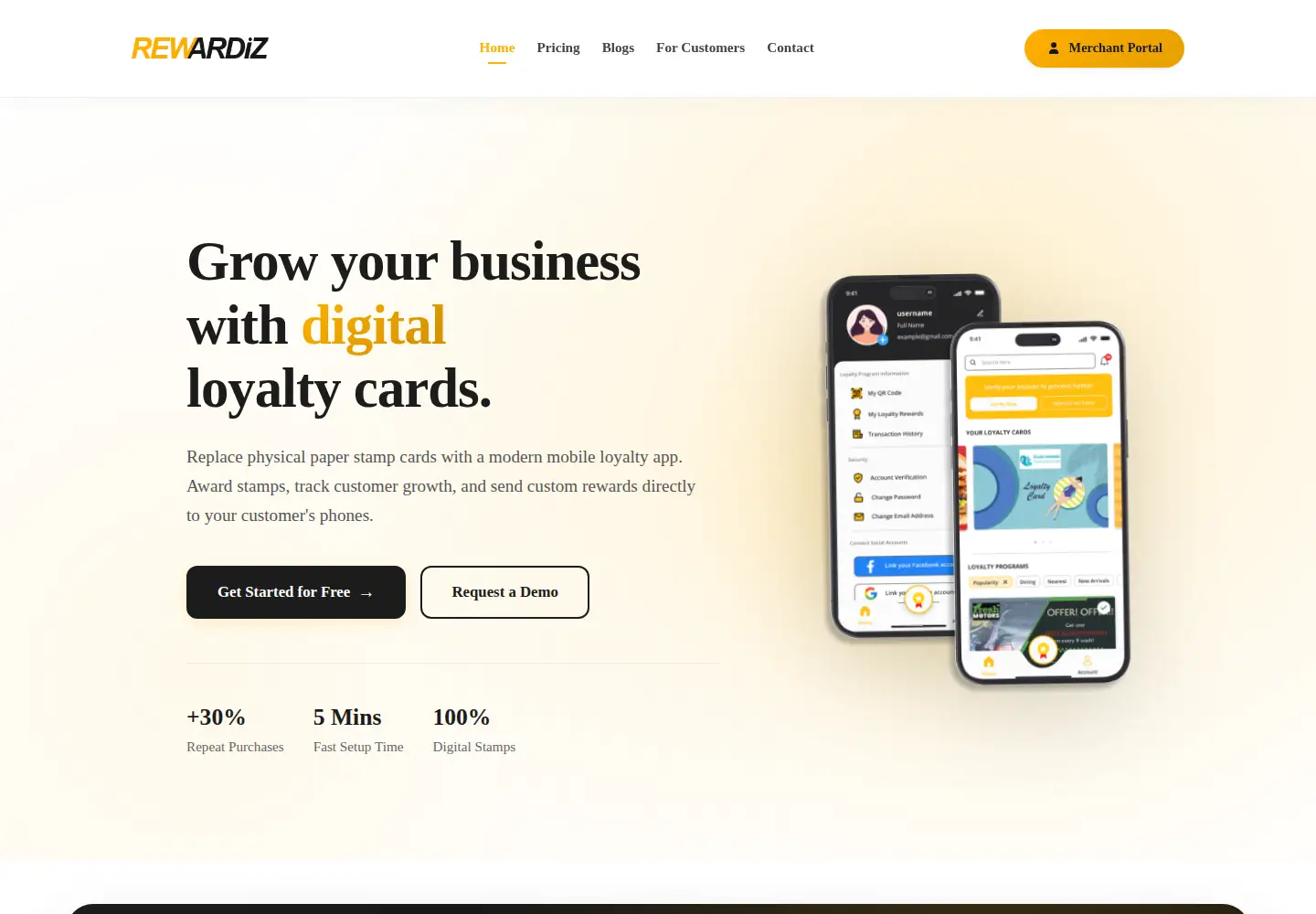 Screenshot of rewardiz.com