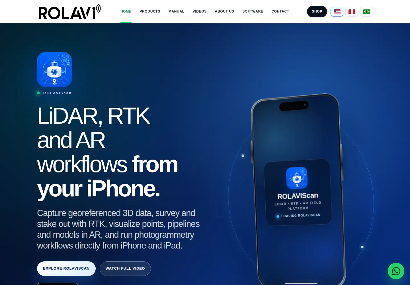 Screenshot of rolavisurveyor.com