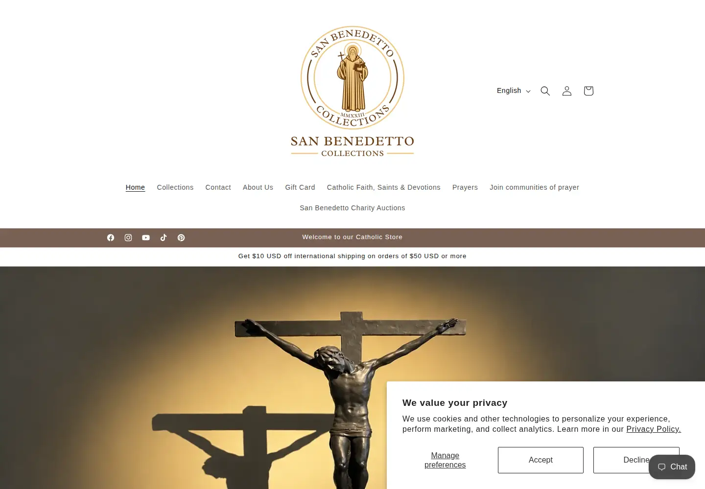 Screenshot of sanbenedettocollections.com