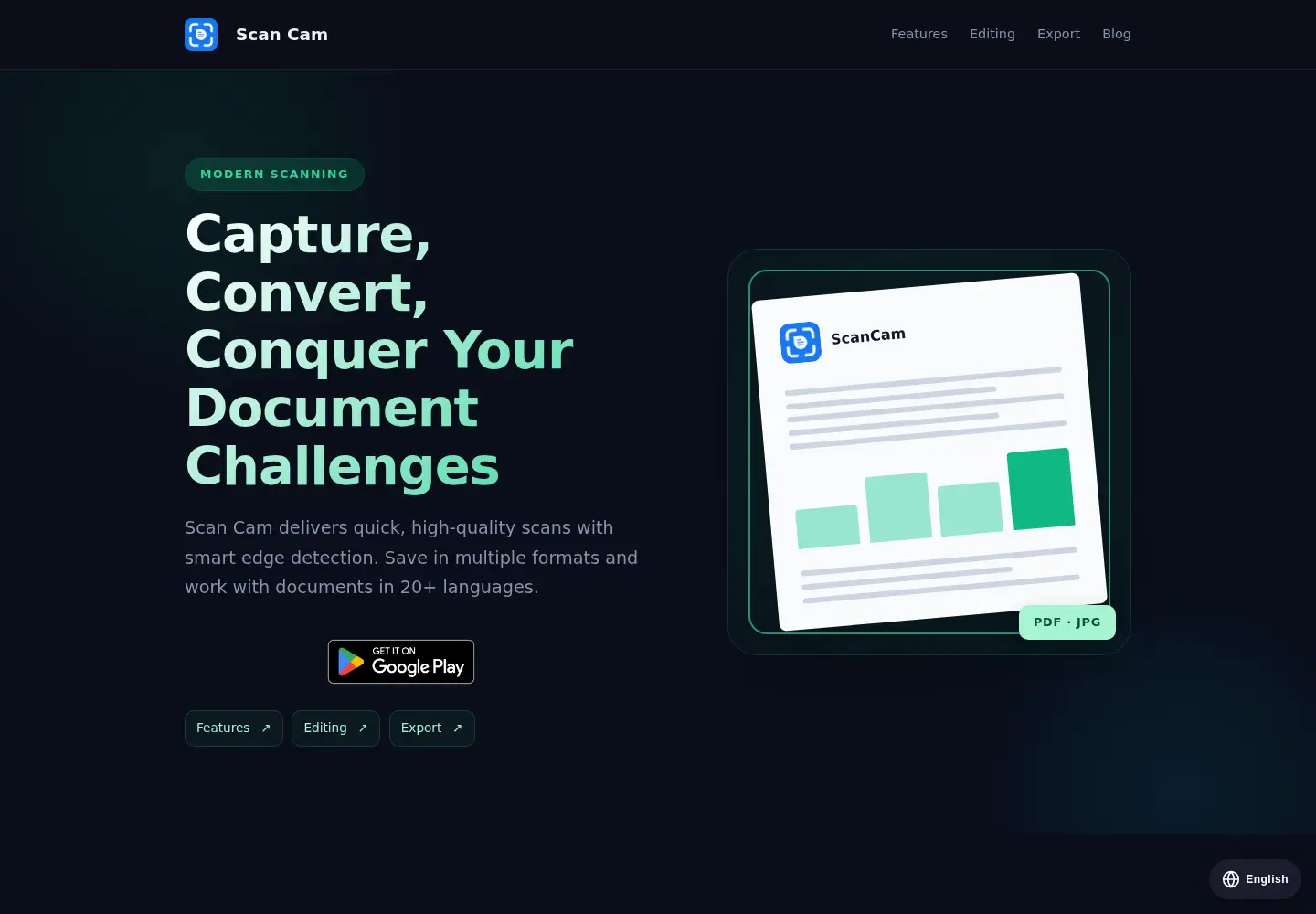 Screenshot of scancamapp.com