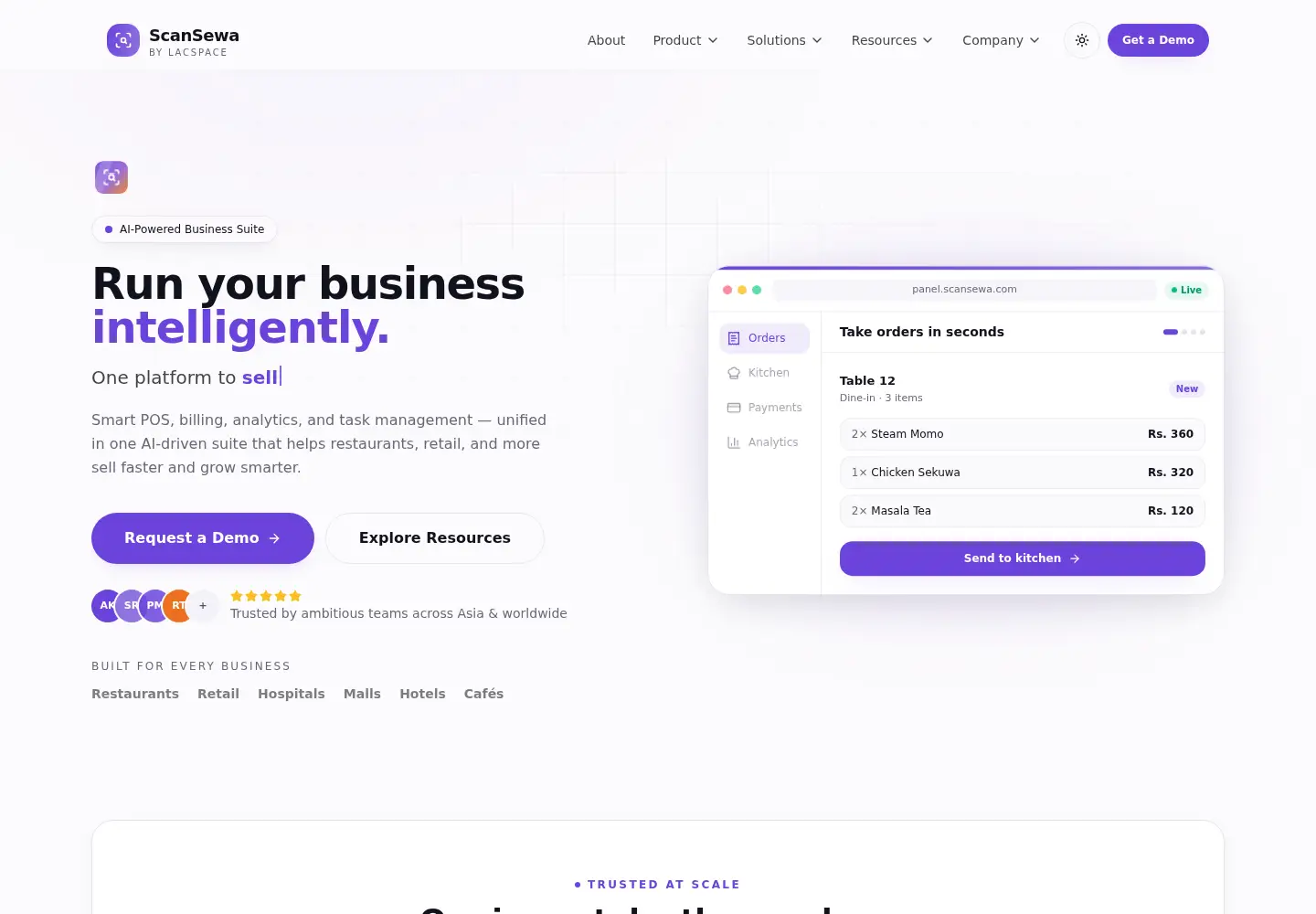 Screenshot of scansewa.com
