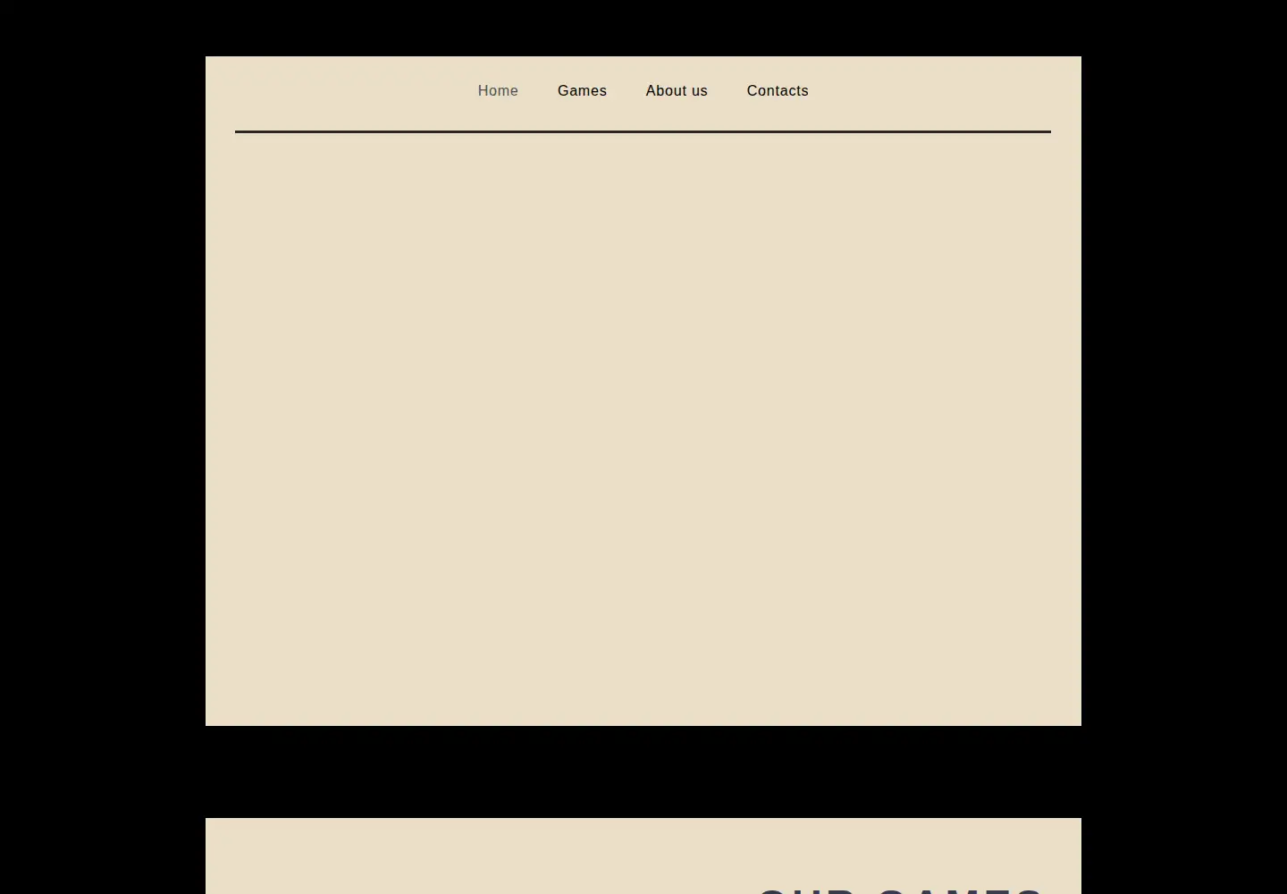 Captured homepage of scribblyscribegames.com in the current scan