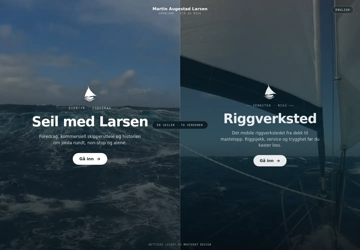 Screenshot of seilmedlarsen.com