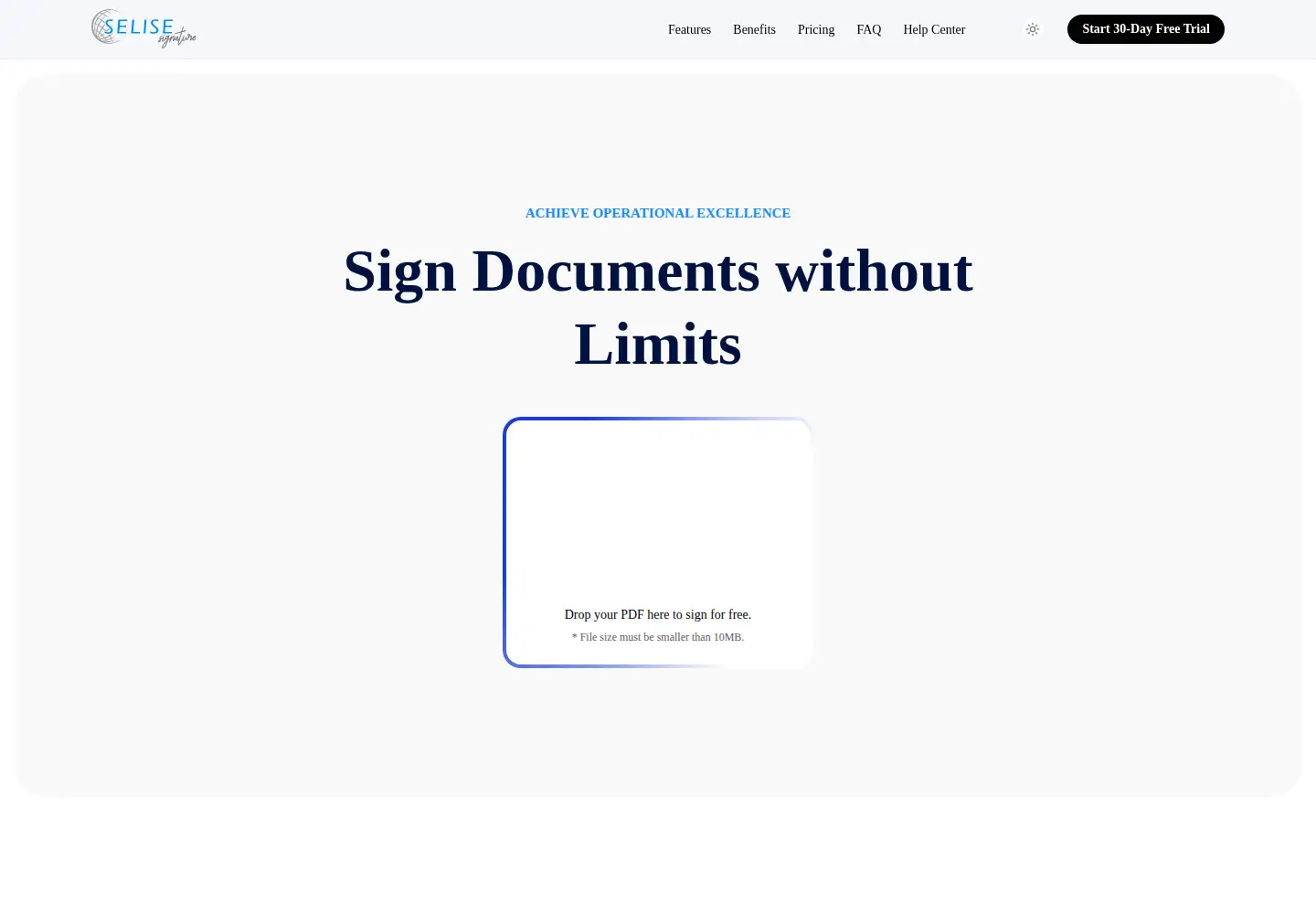 Screenshot of selisesignature.com