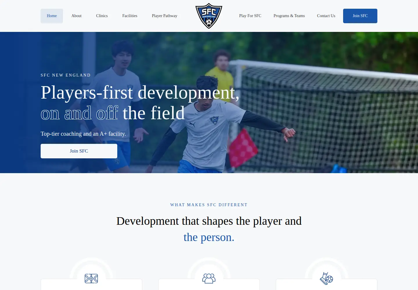 Screenshot of sfcnewengland.com