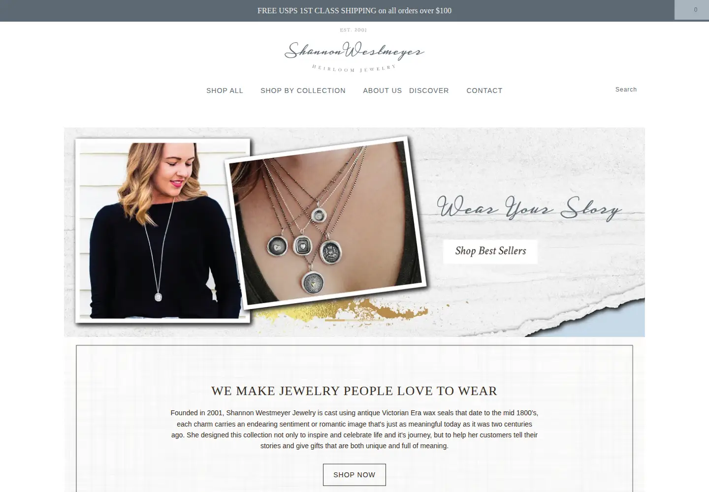 Captured homepage of shannonwestmeyer.com in the current scan