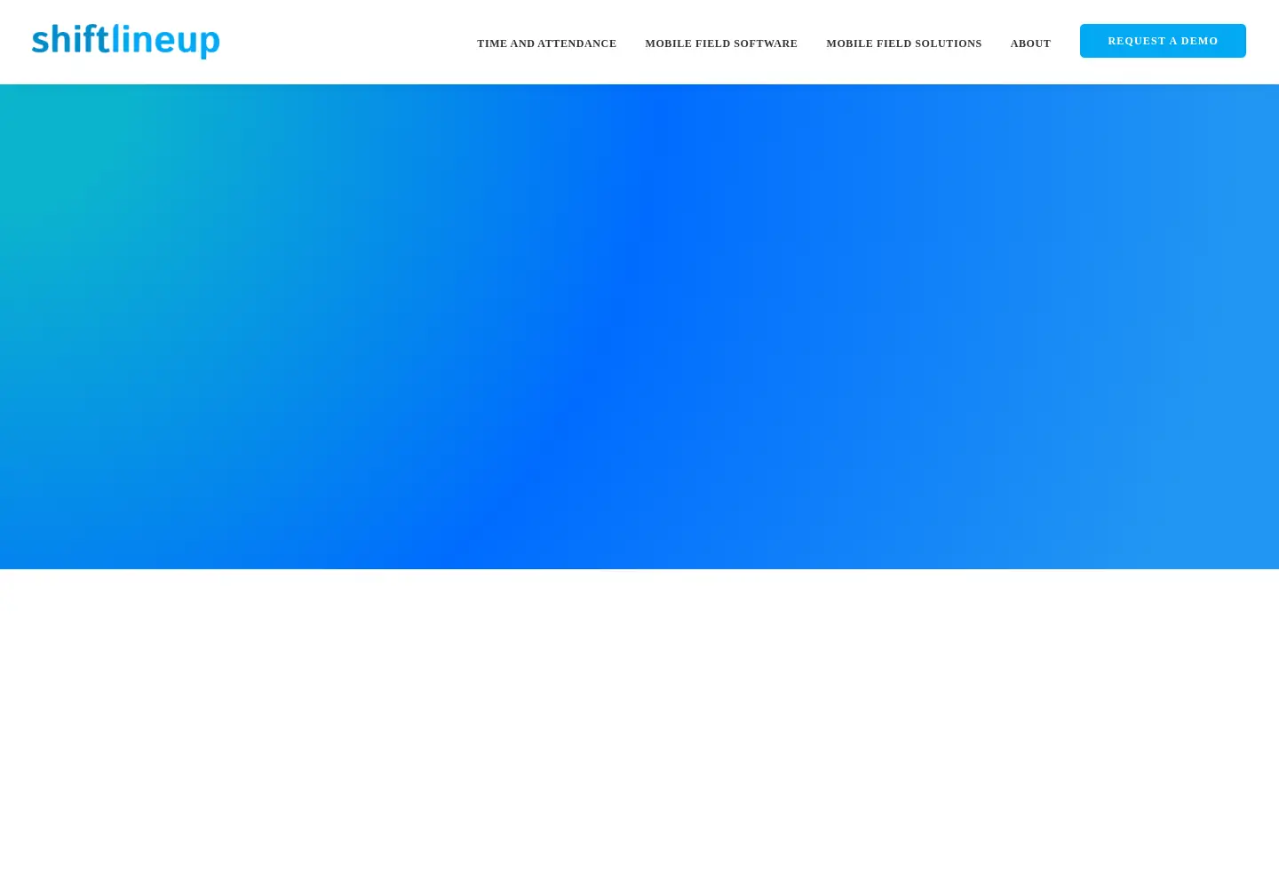 Screenshot of shiftlineup.com