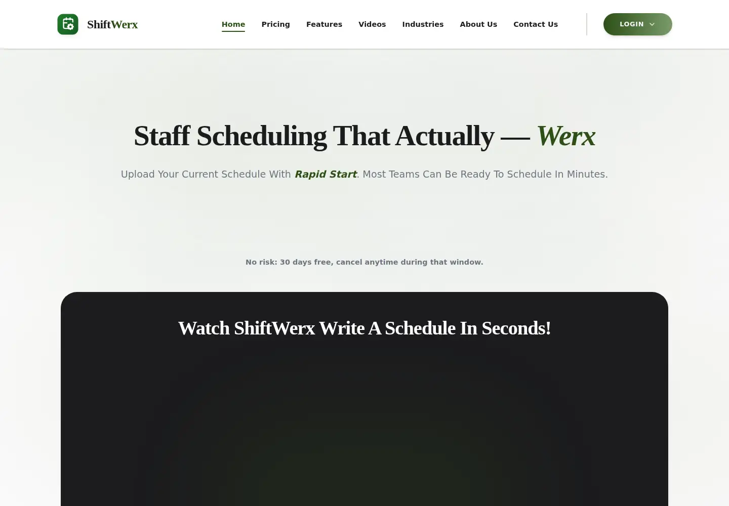 Screenshot of shiftwerx.com