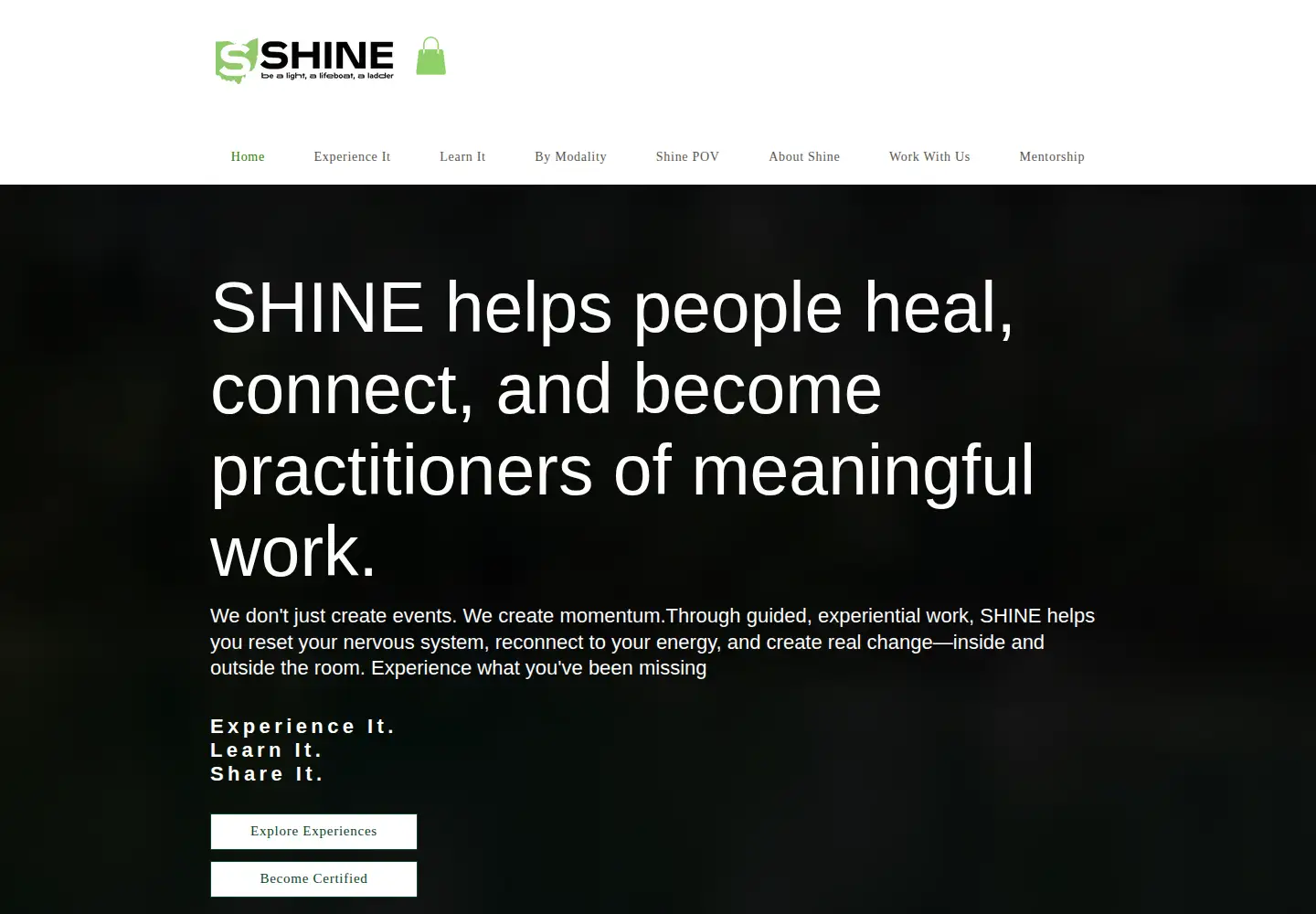Screenshot of shineohio.com