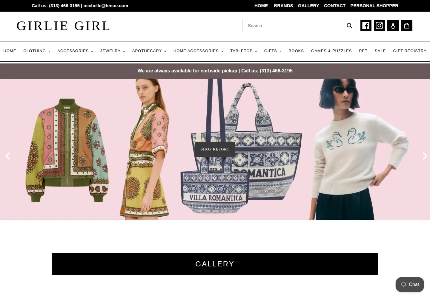Screenshot of shopgirliegirl.com