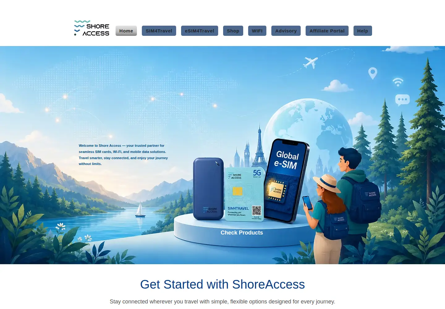 Captured homepage of shoreaccessonline.com in the current scan