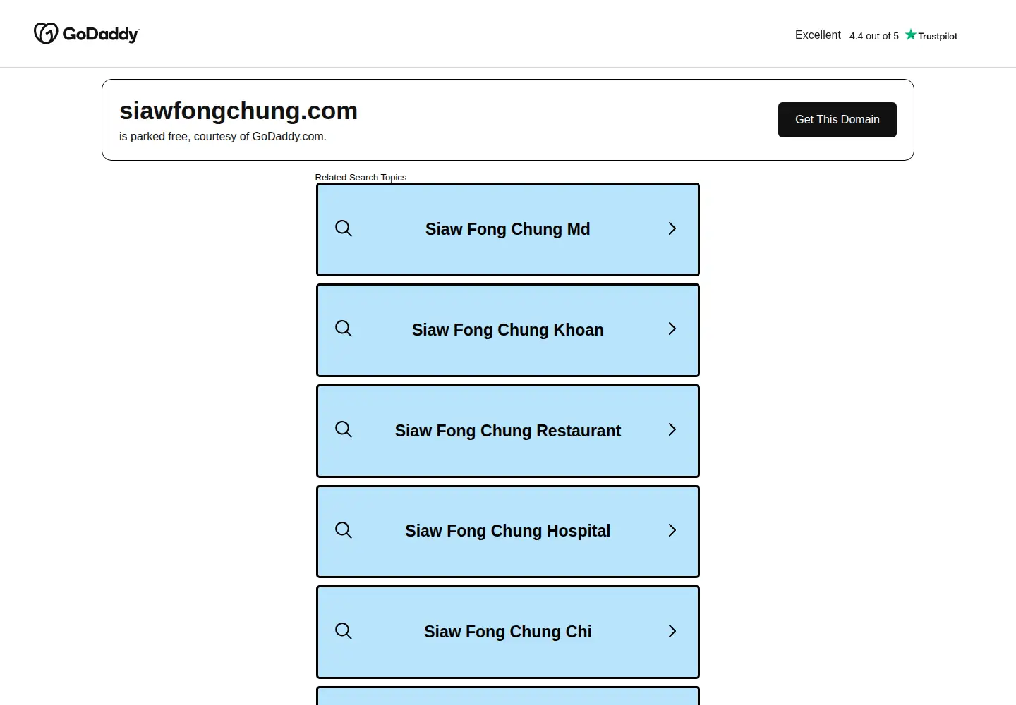 Screenshot of siawfongchung.com
