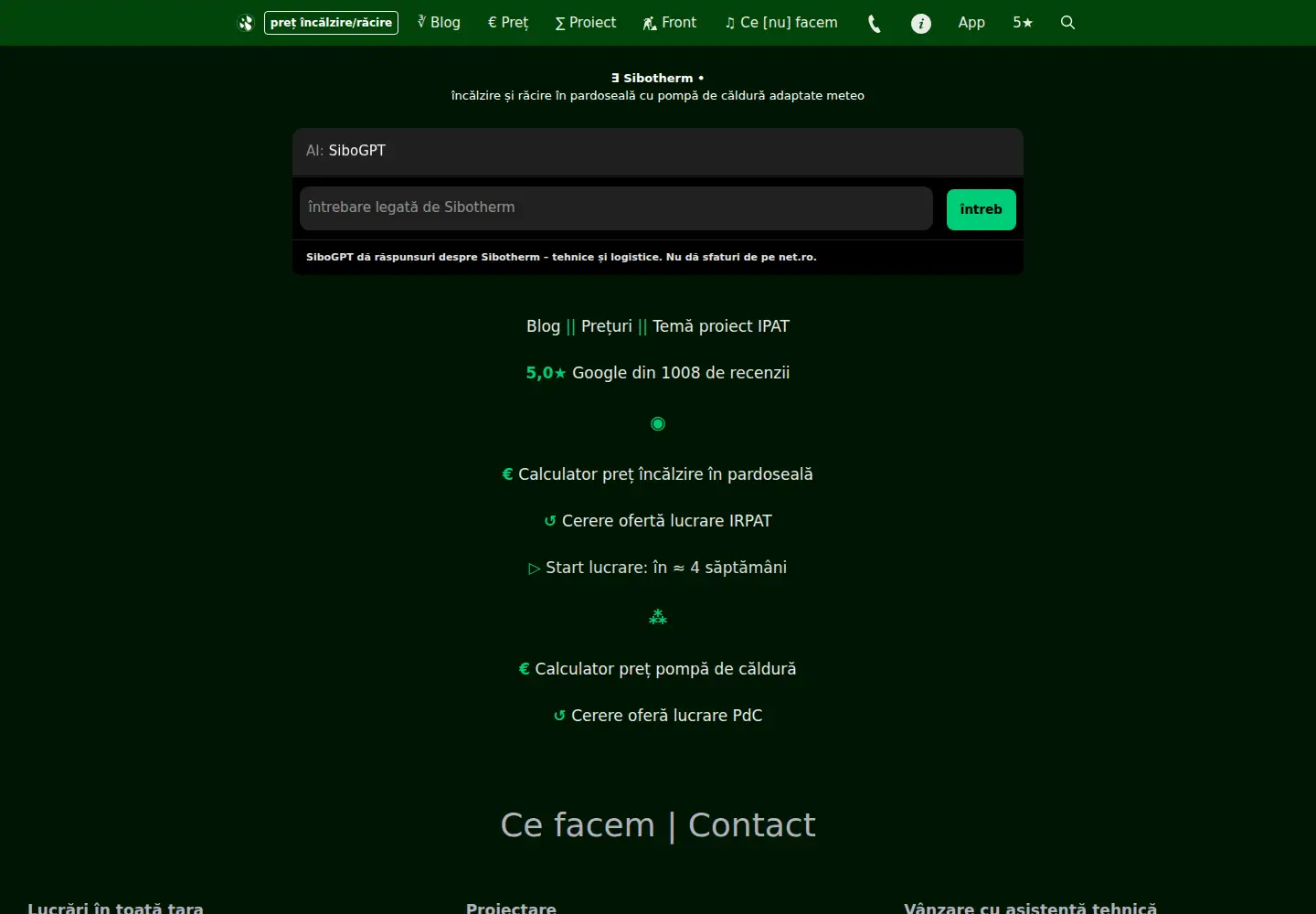 Screenshot of sibotherm.com