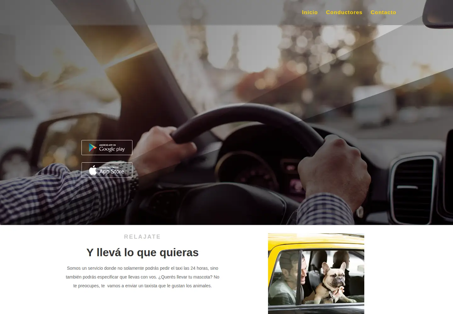 Captured homepage of siempretaxi.com in the current scan