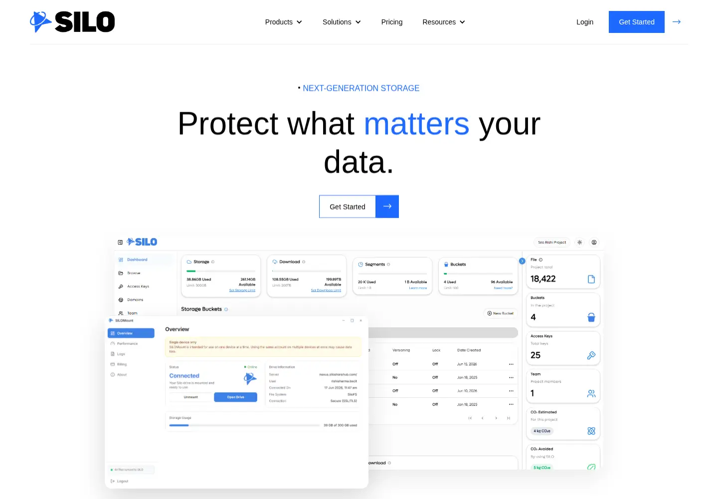 Captured homepage of silos3.com in the current scan