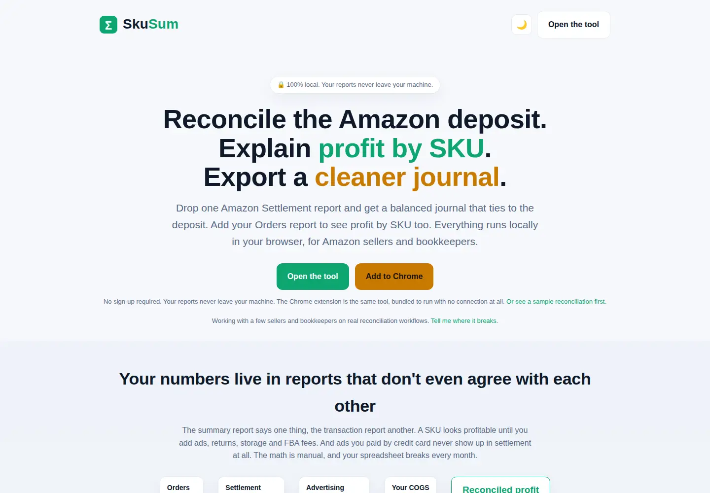 Screenshot of skusum.com
