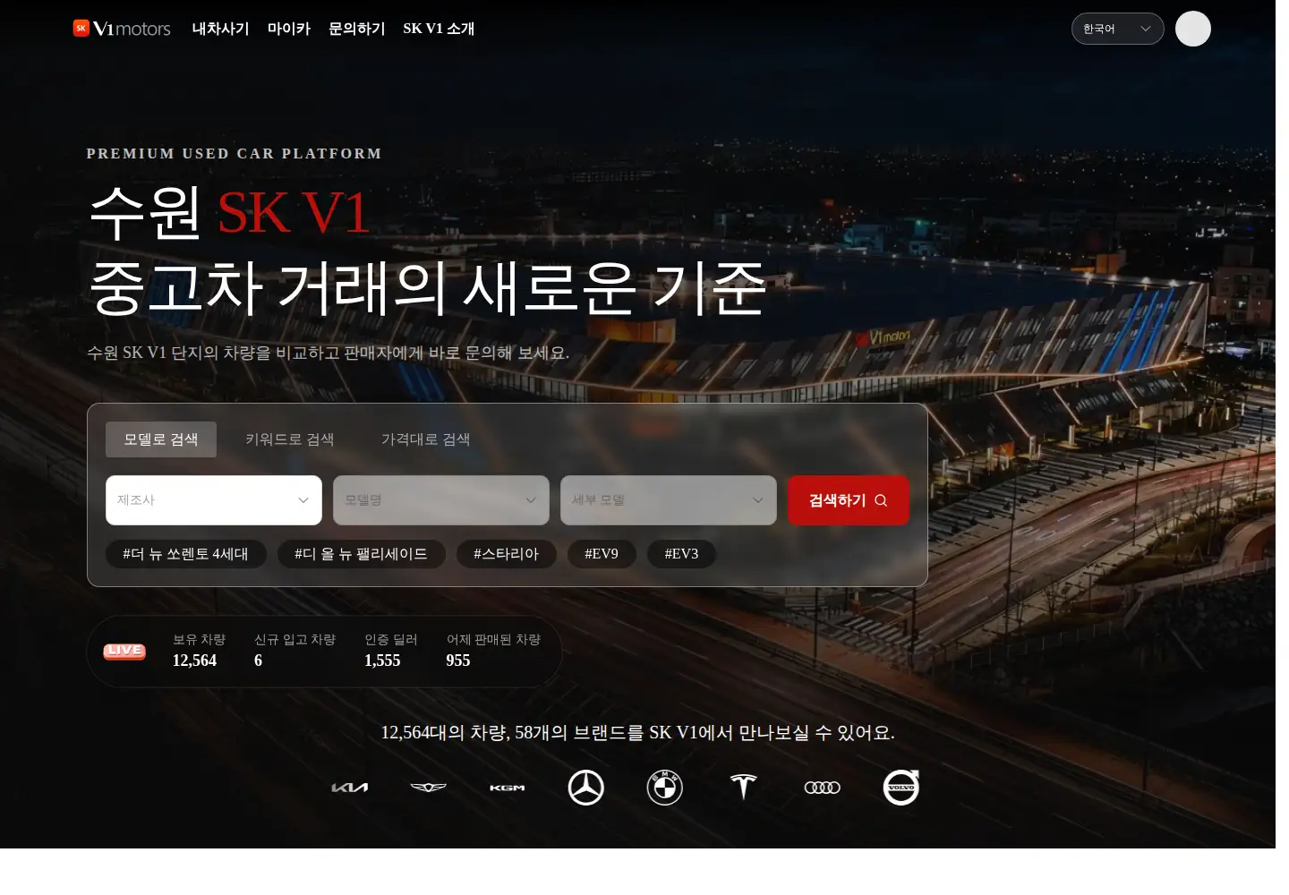 Screenshot of skv1-motors.com