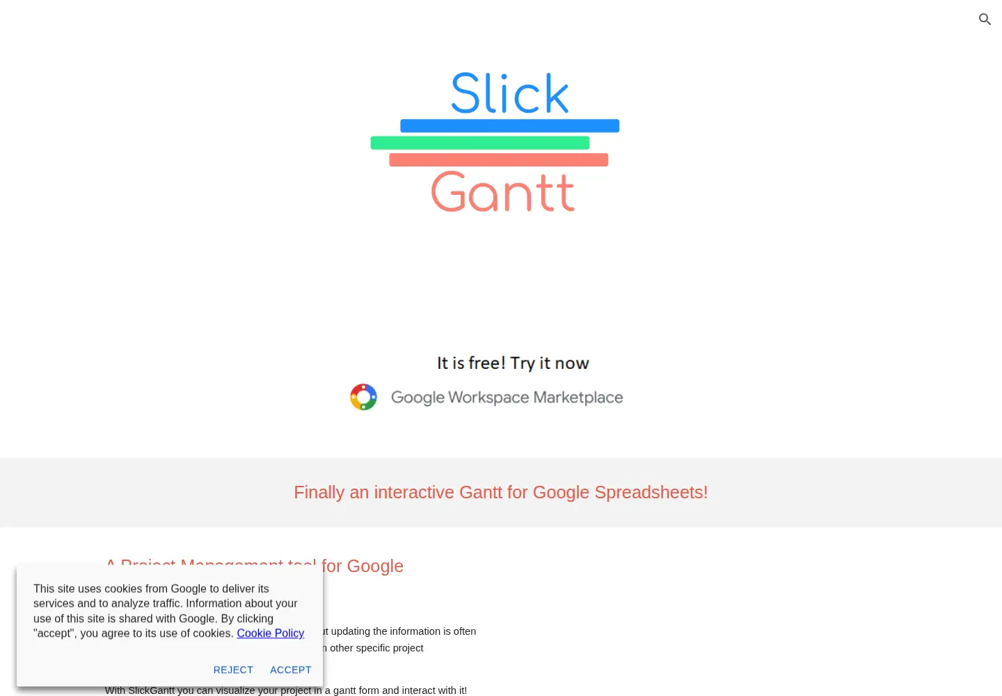 Screenshot of slickgantt.com