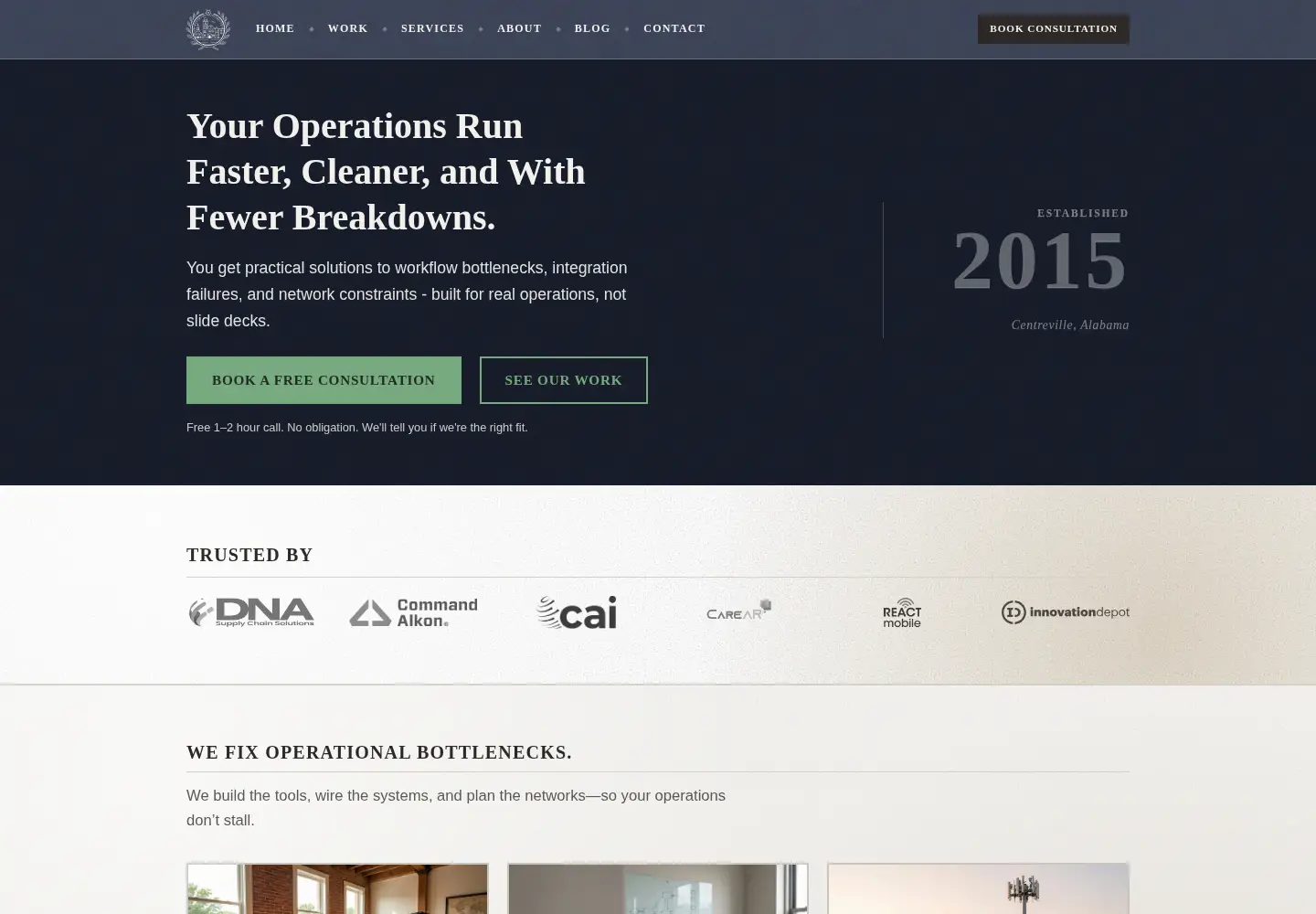 Screenshot of smalltownhosting.com