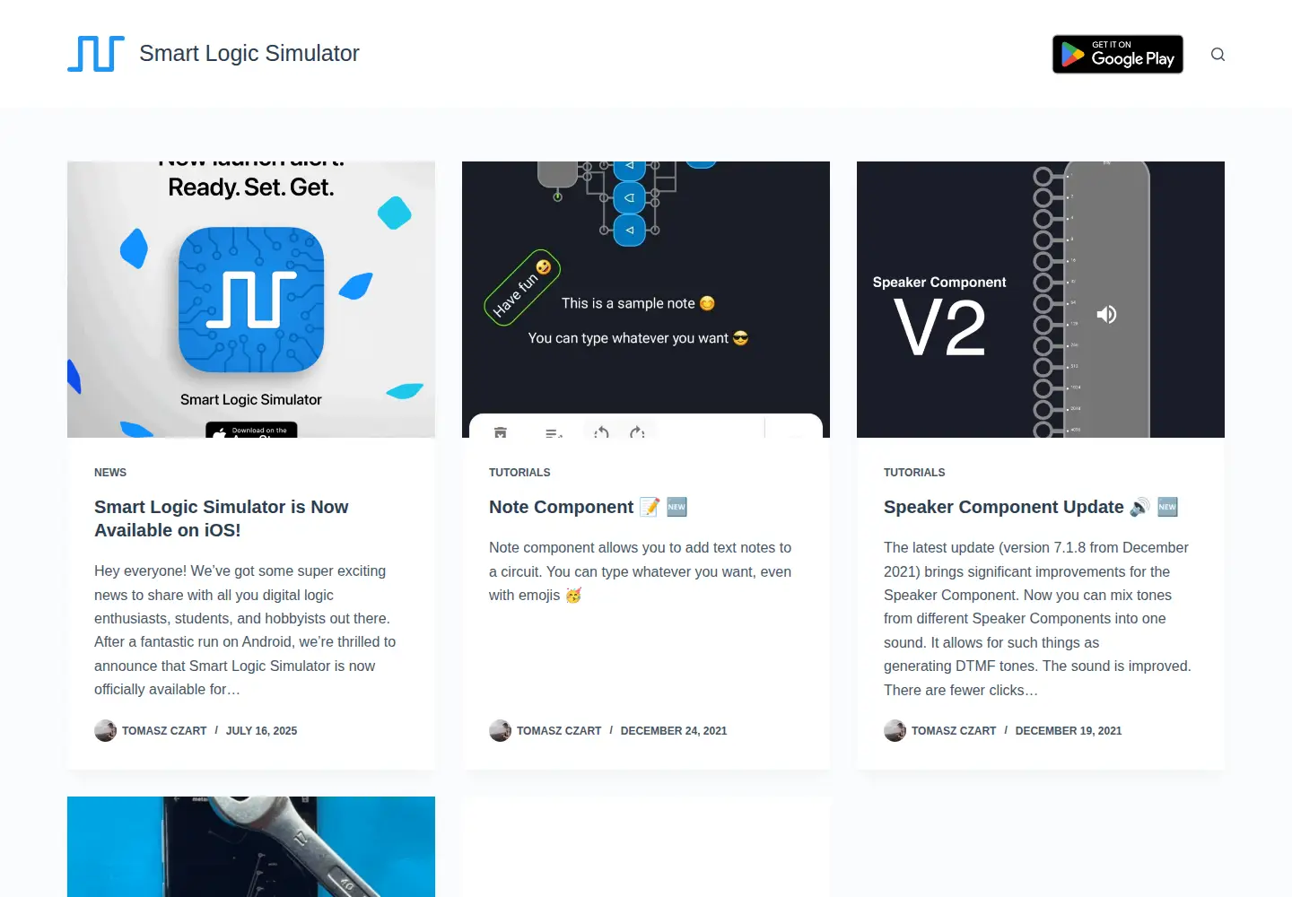 Captured homepage of smartlogicsimulator.com in the current scan