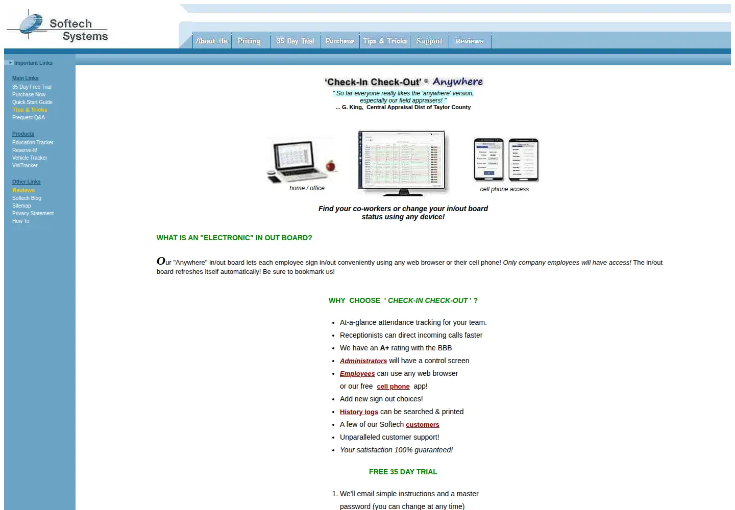 Screenshot of softechsystems.com