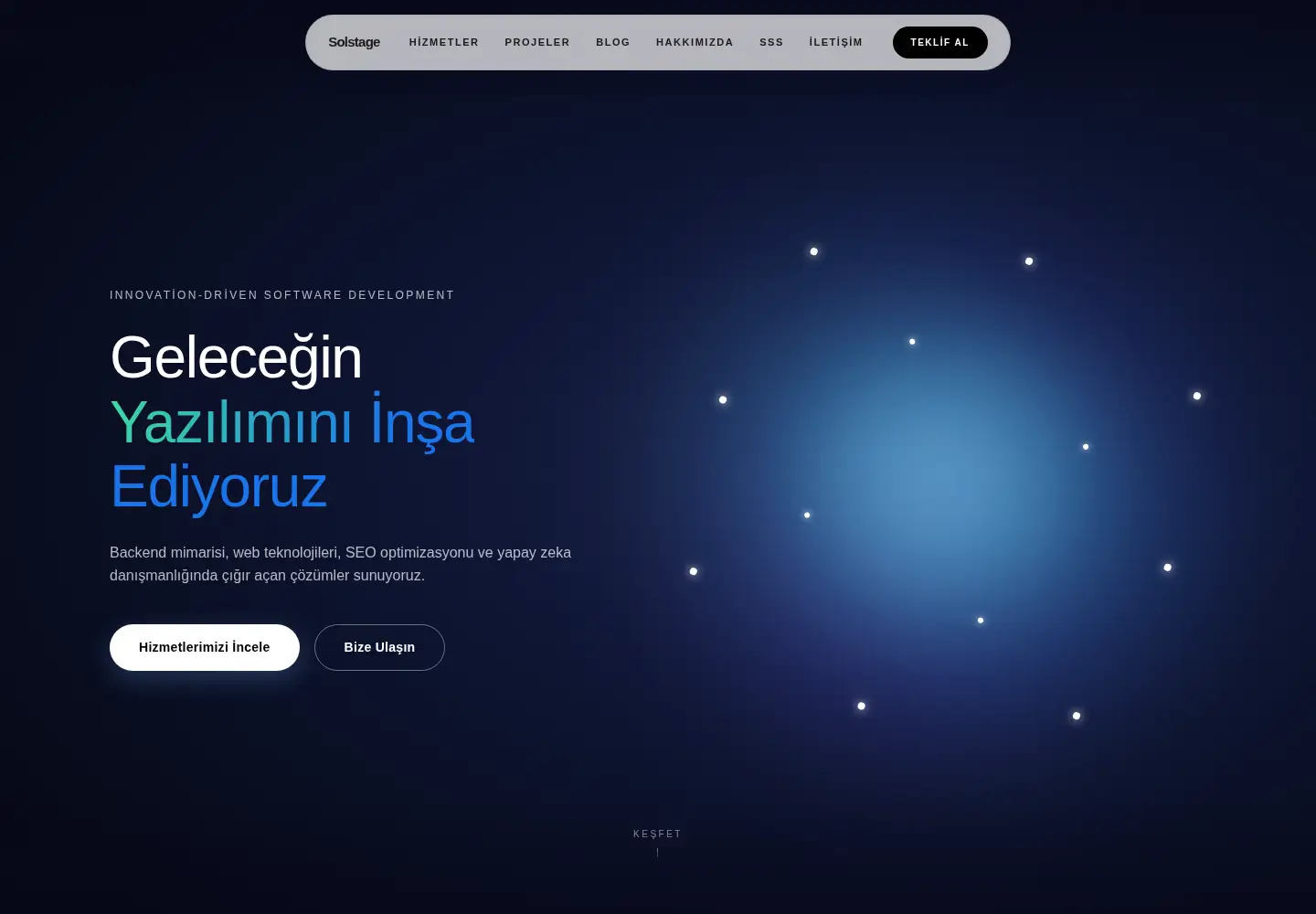 Screenshot of solstage.com