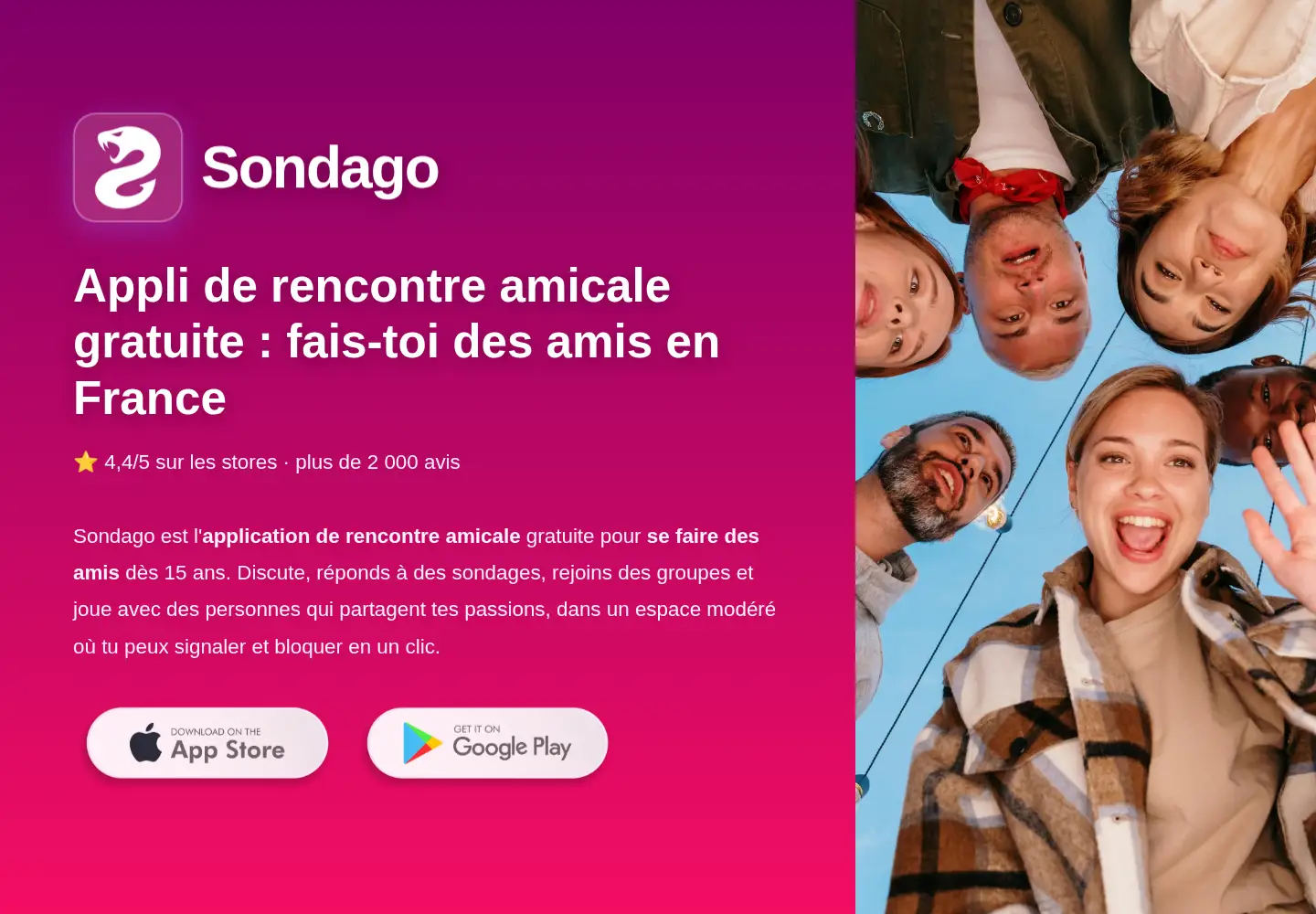 Screenshot of sondago.com