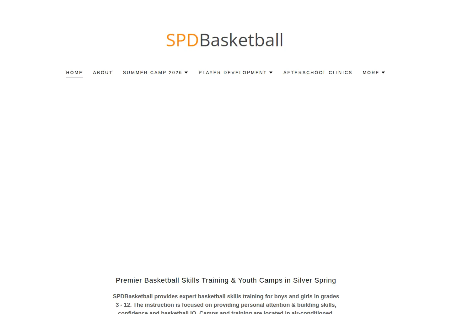 Screenshot of spdbasketball.com