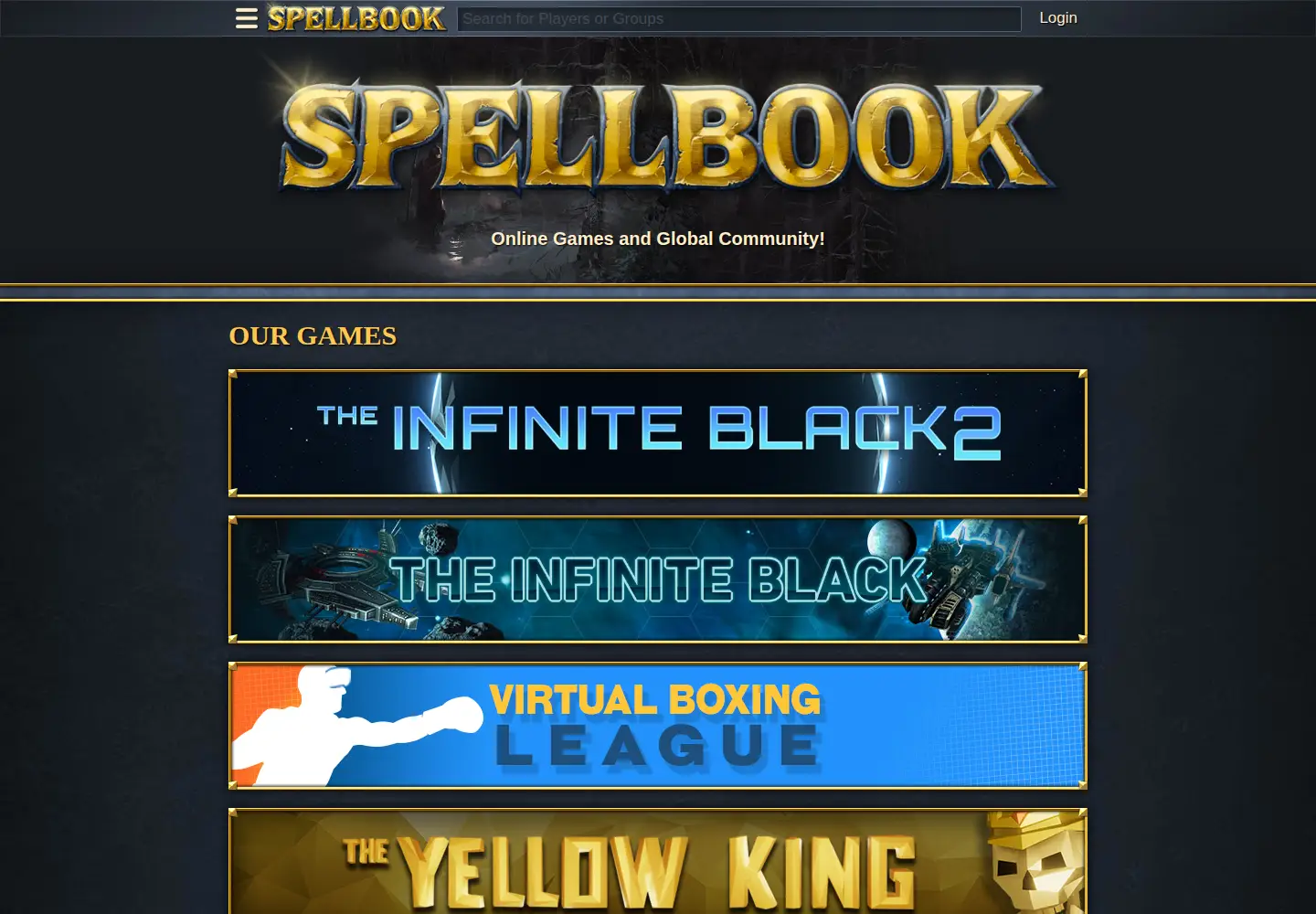 Screenshot of spellbookgame.com