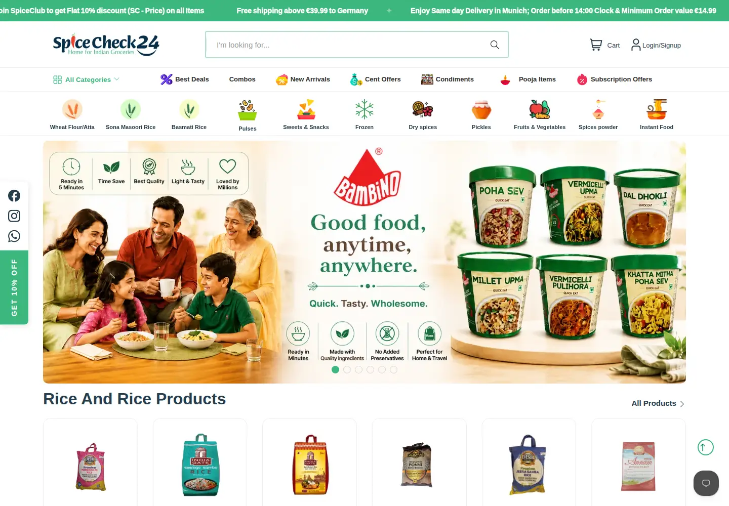 Captured homepage of spicecheck24.com in the current scan