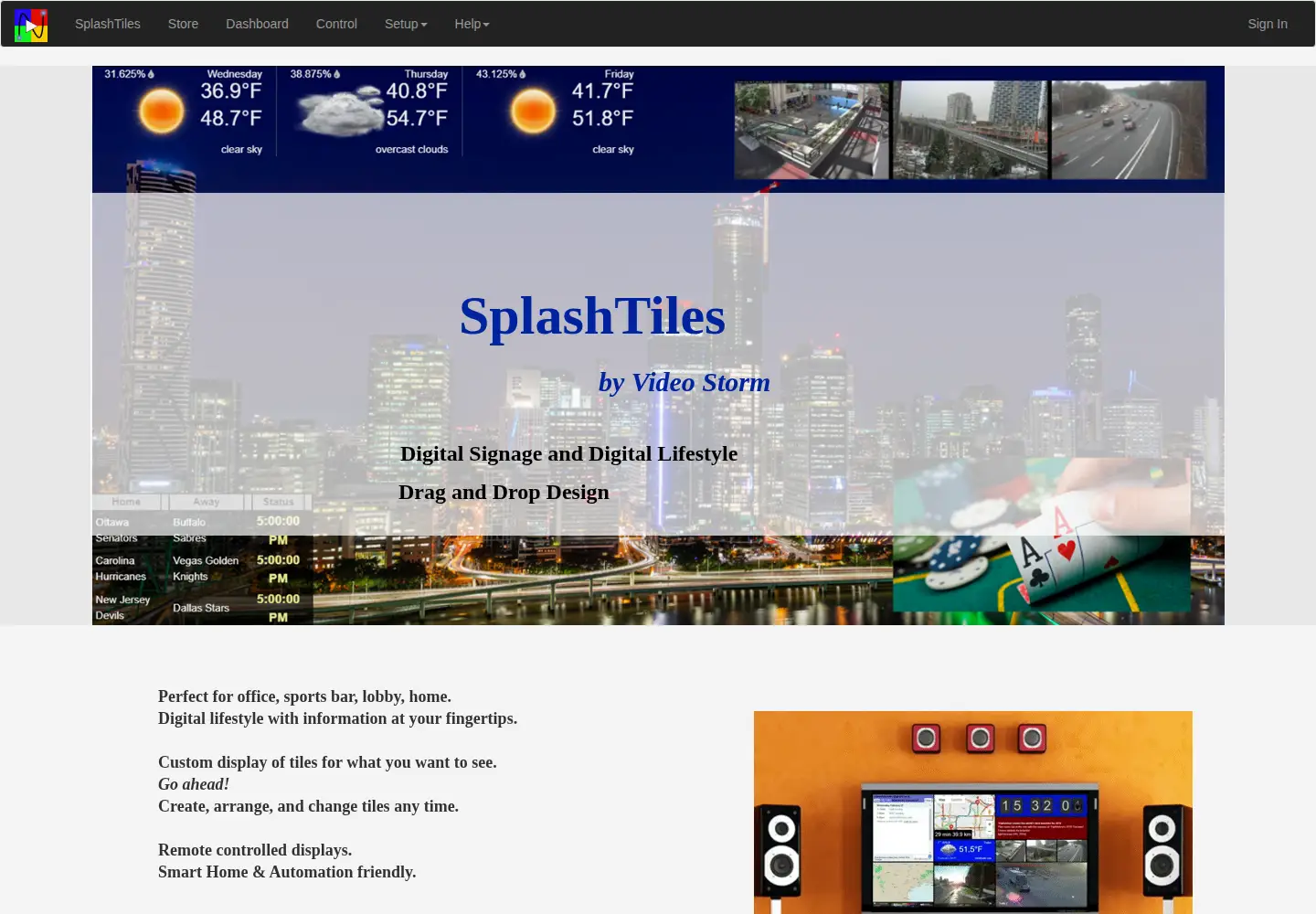Captured homepage of splash-tiles.com in the current scan