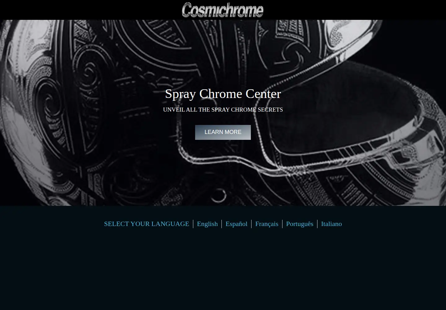 Screenshot of spraychromecenter.com