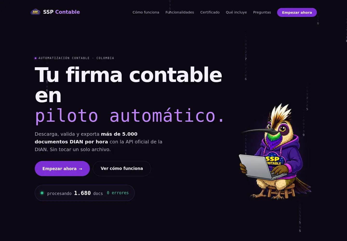 Screenshot of sspcontable.com