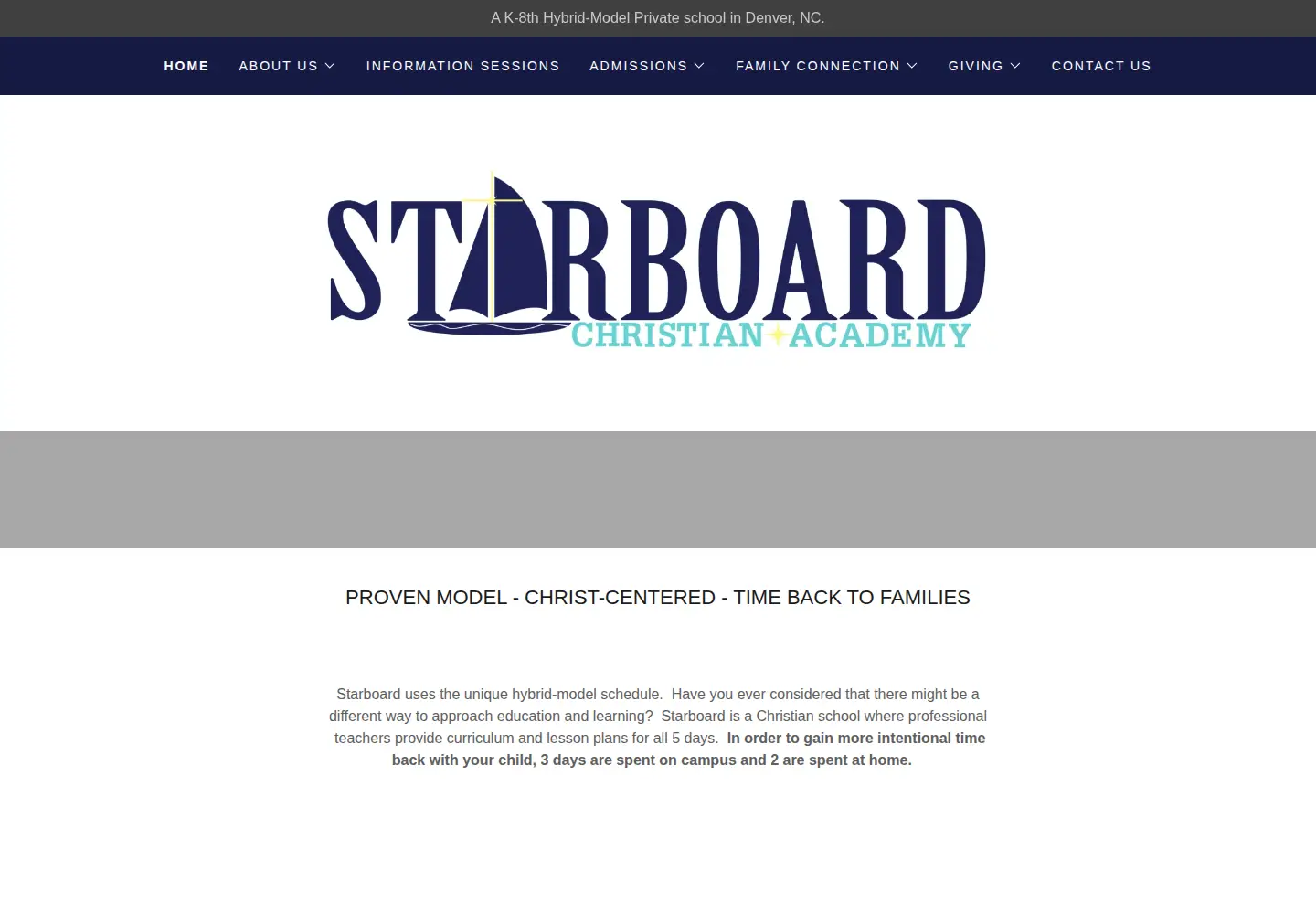 Captured homepage of starboardchristian.com in the current scan