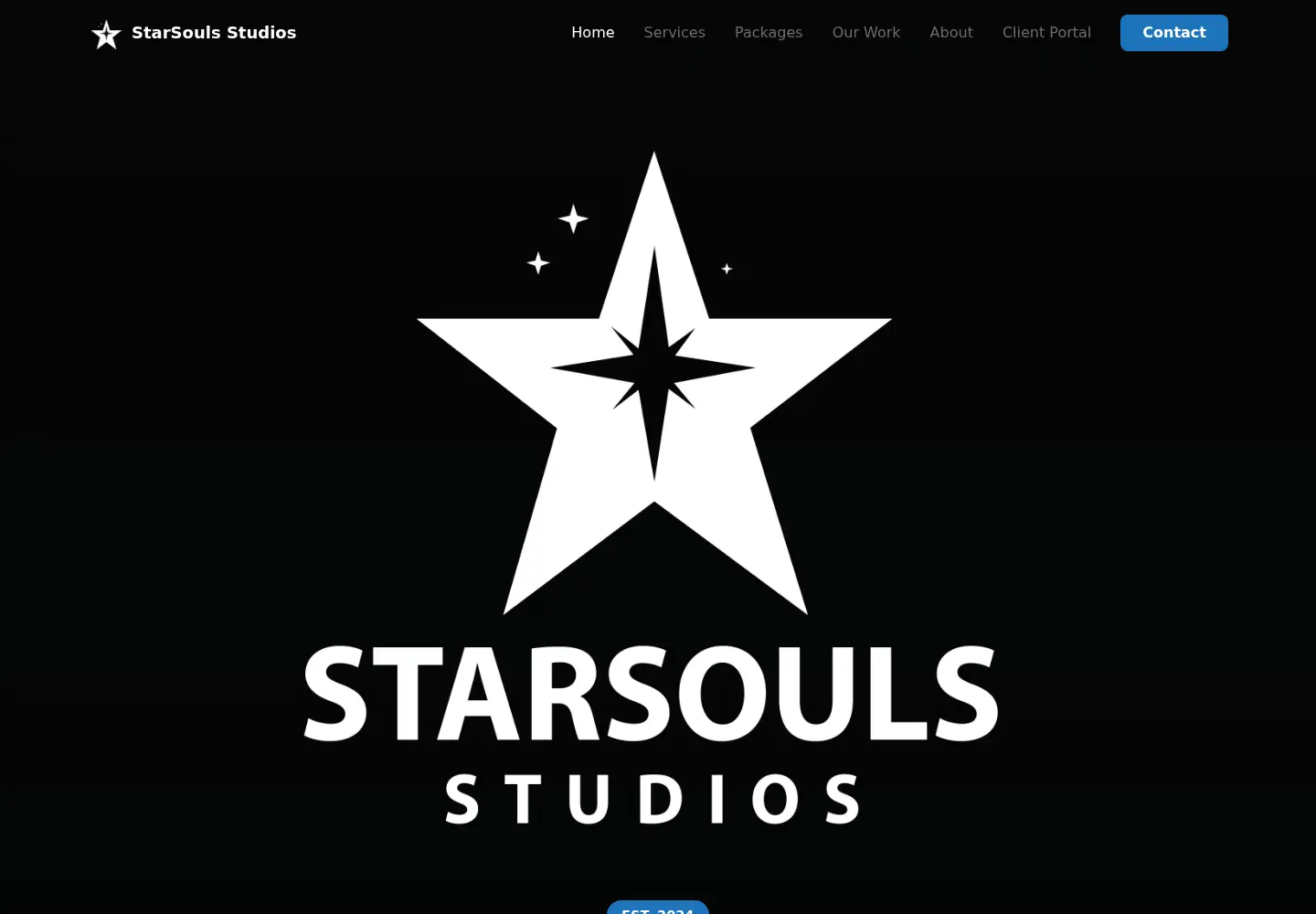 Captured homepage of starsoulsstudios.com in the current scan