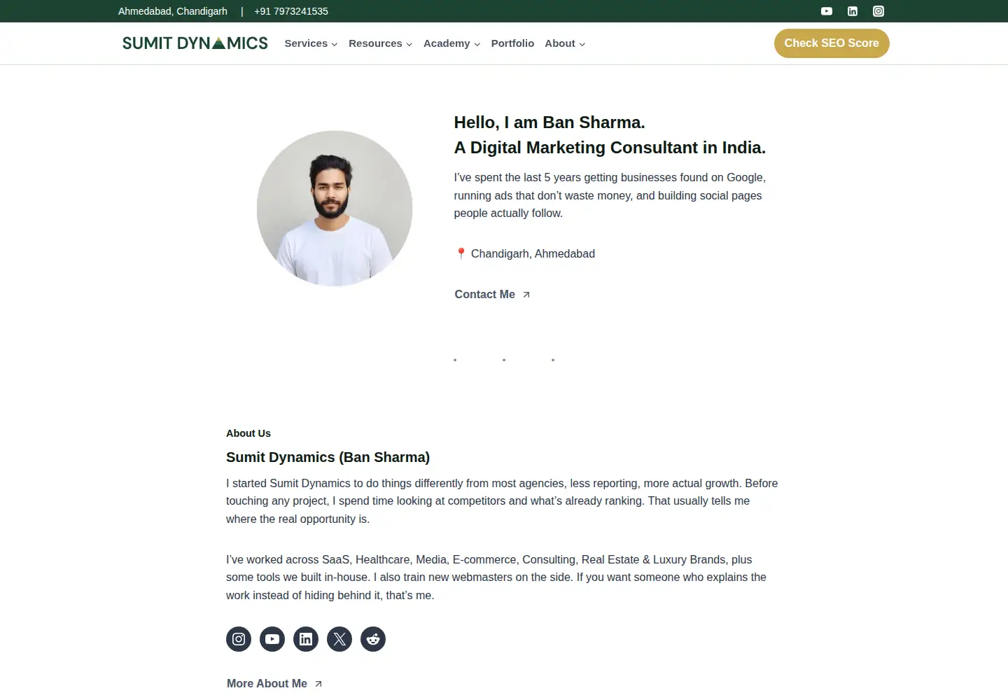 Screenshot of sumitdynamics.com