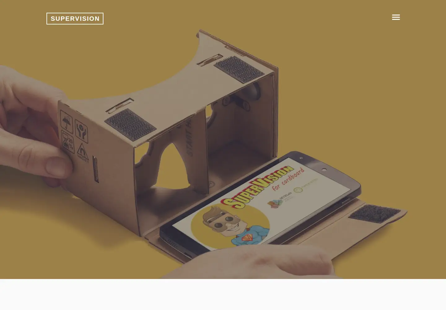 Screenshot of supervisioncardboard.com