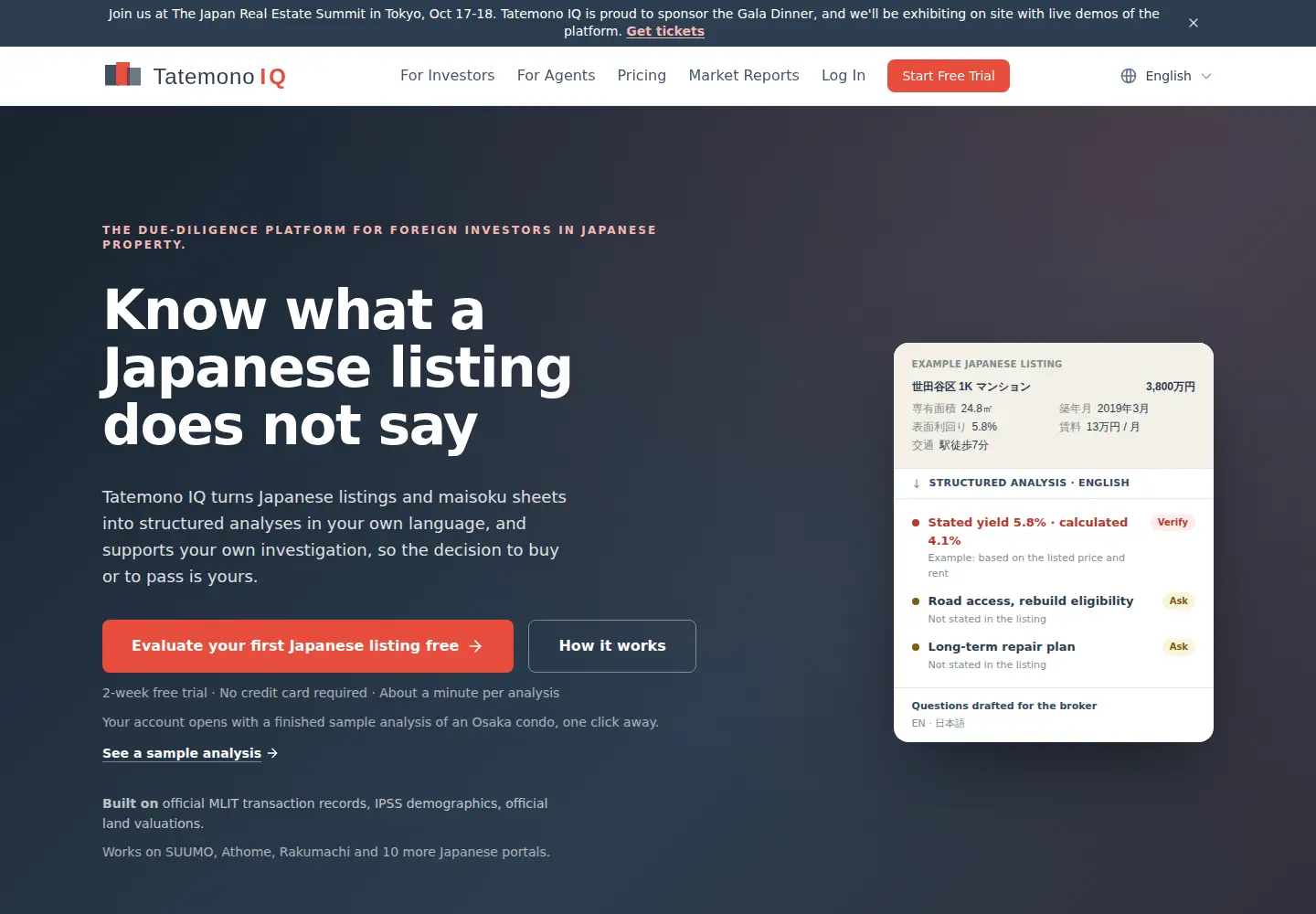 Screenshot of tatemonoiq.com