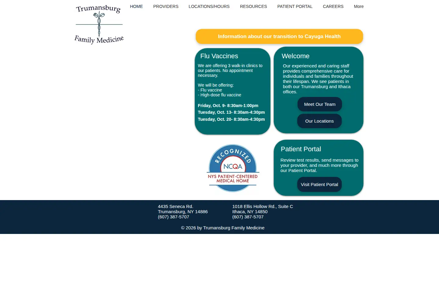 Screenshot of tburgfamilymed.com