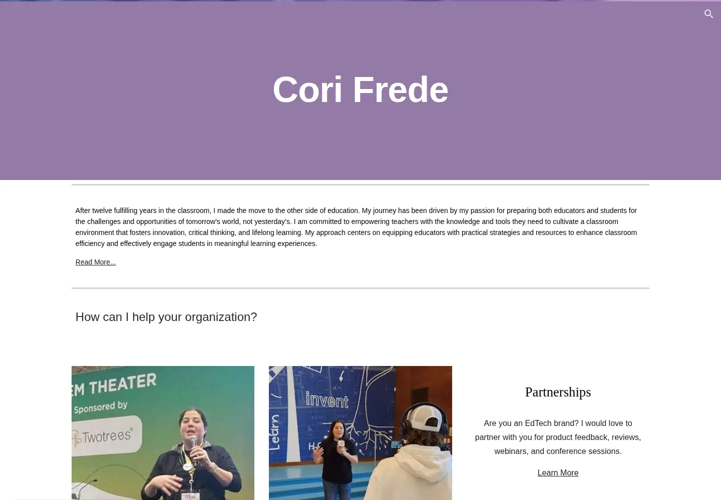 Screenshot of techeduplearning.com
