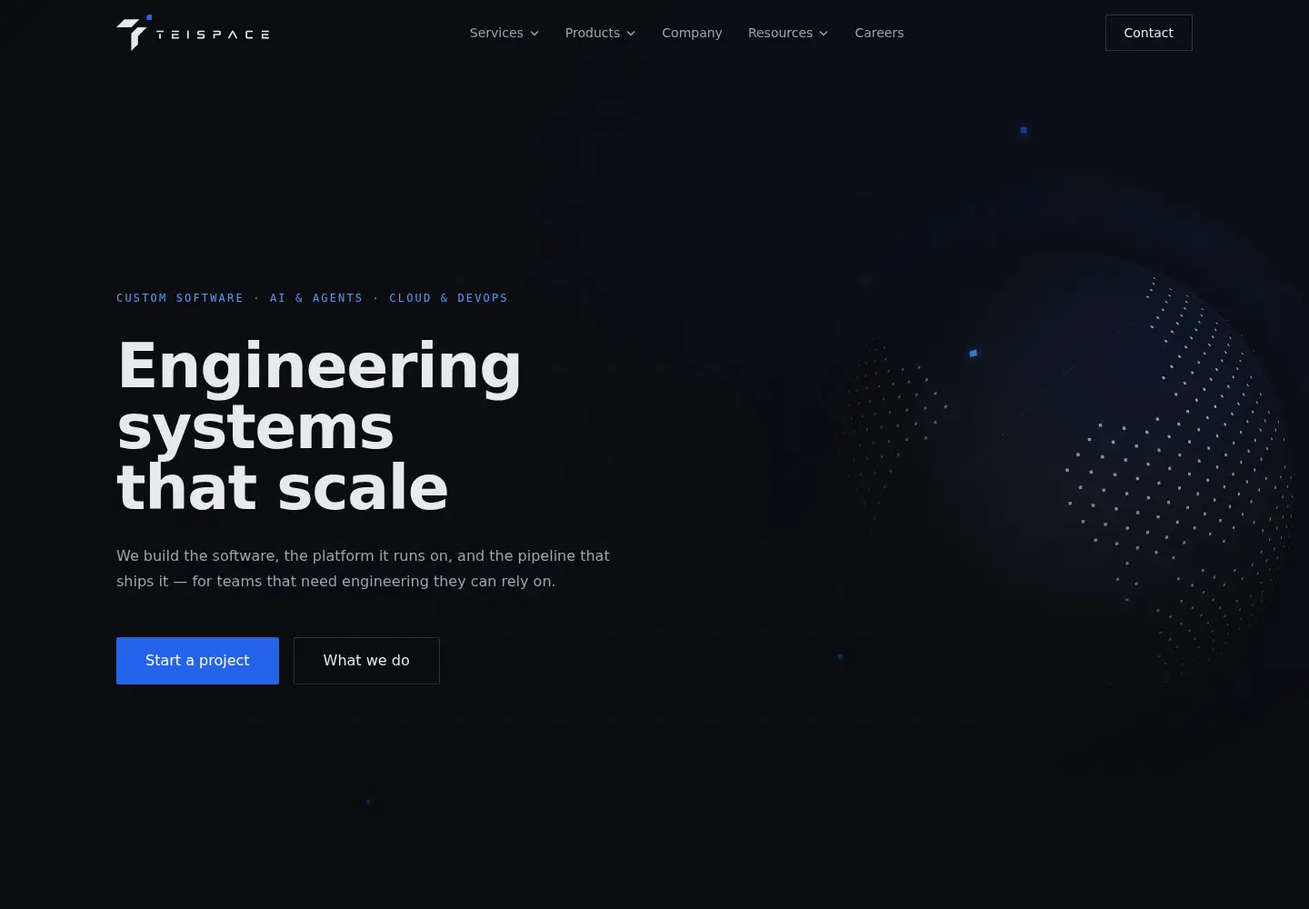Screenshot of teispace.com