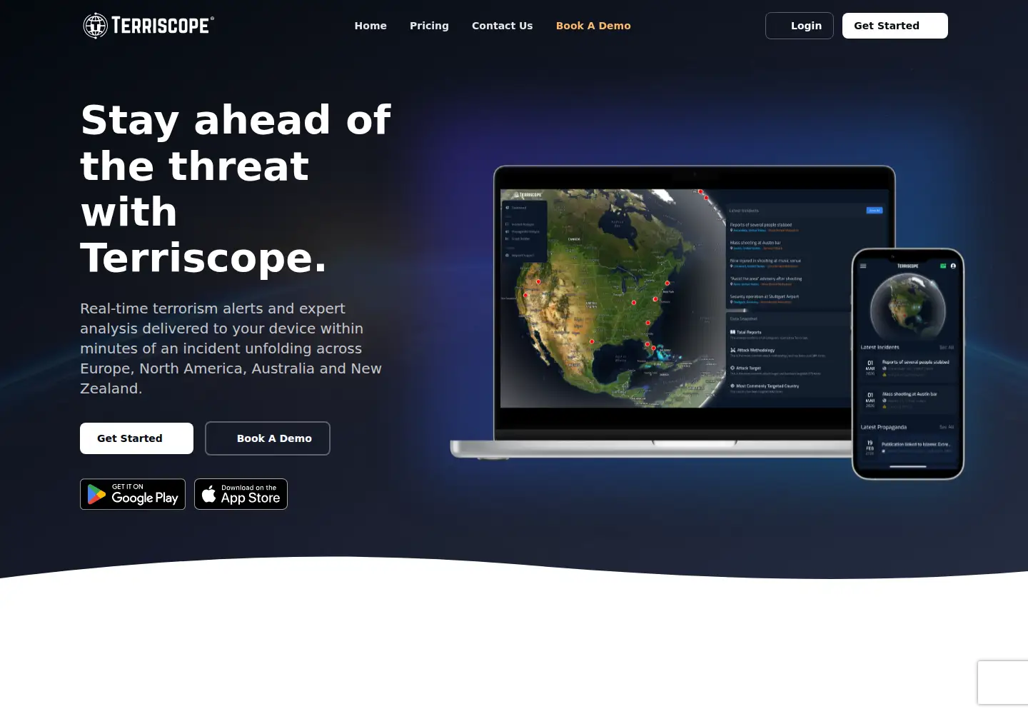 Screenshot of terriscope.com