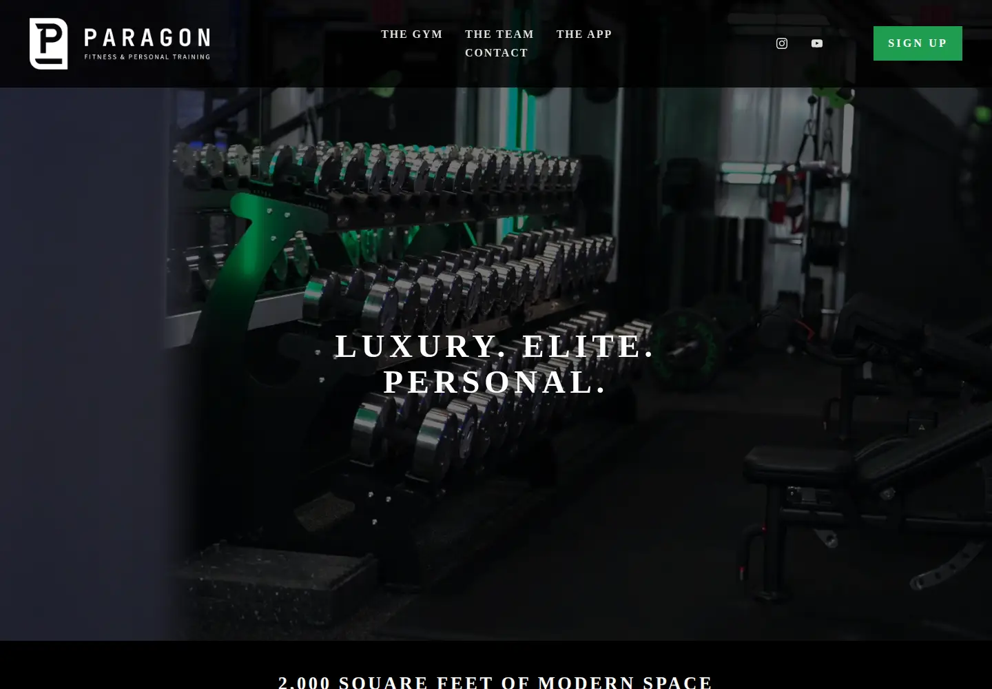 Screenshot of theparagongym.com