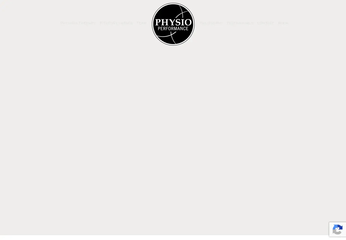 Captured homepage of thephysioperformance.com in the current scan